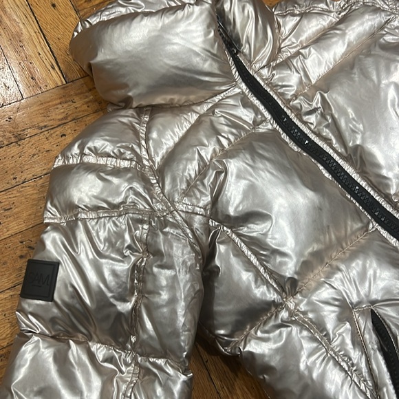 Sam. Kids metallic down puffer jacket - Picture 3 of 8